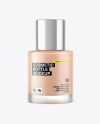 Frosted Clear Glass Cosmetic Bottle Mockup