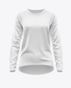 Women's Oversized Long Sleeve T-Shirt Mockup