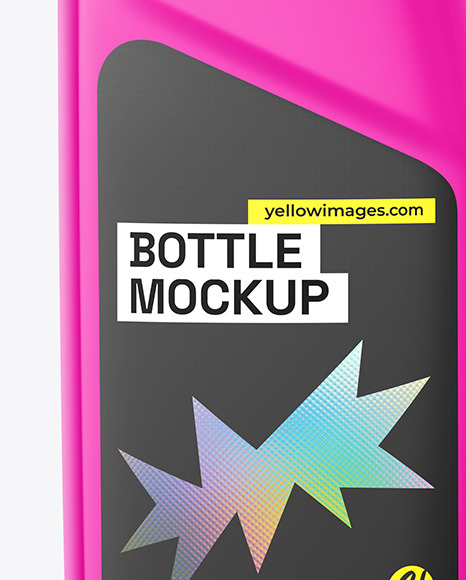 Glossy Bottle Mockup