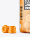 Plastic Jar with Gummies Mockup