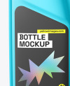 Glossy Metallic Bottle Mockup