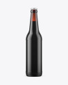 Dark Amber Beer Bottle Mockup