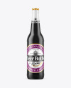 Dark Amber Beer Bottle Mockup