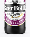 Dark Amber Beer Bottle Mockup