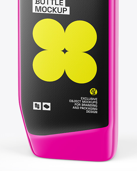 Glossy Cleaner Bottle Mockup