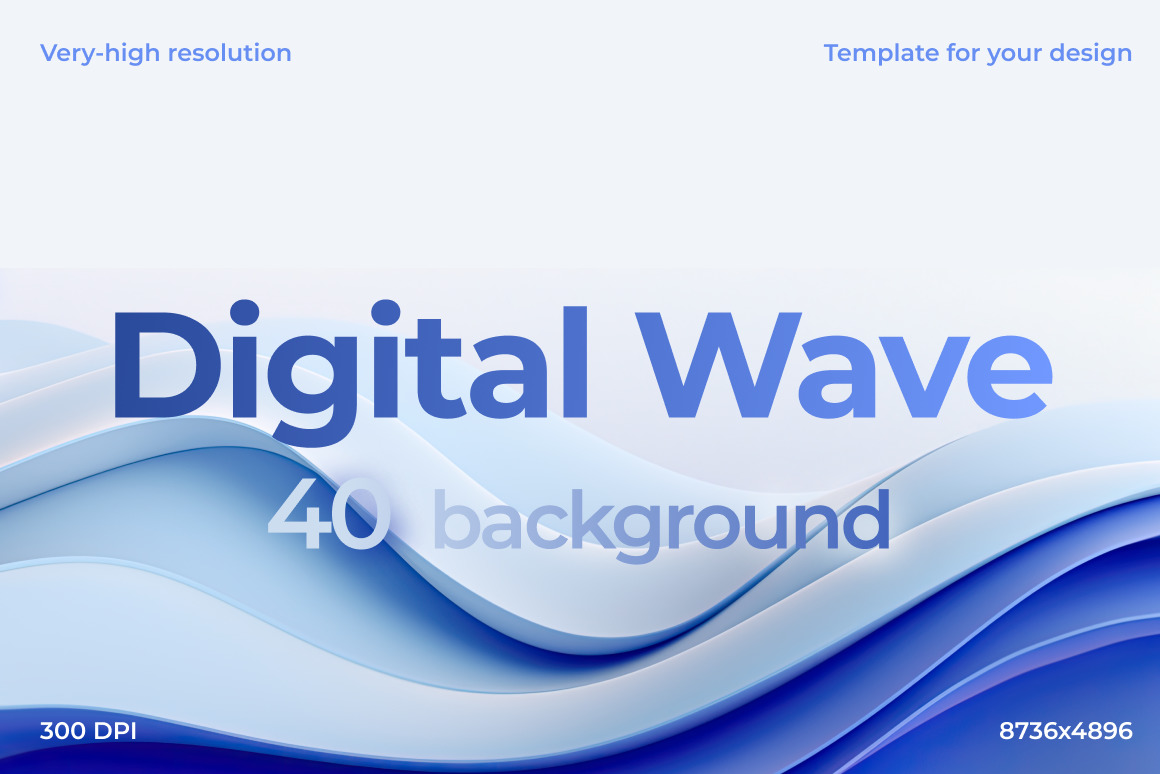 Digital Wave Background Set