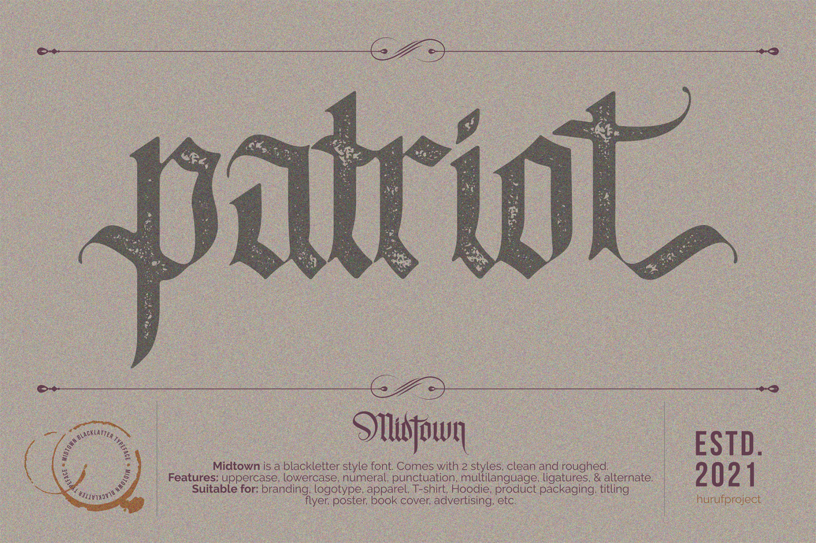 Midtown | Balckletter Font