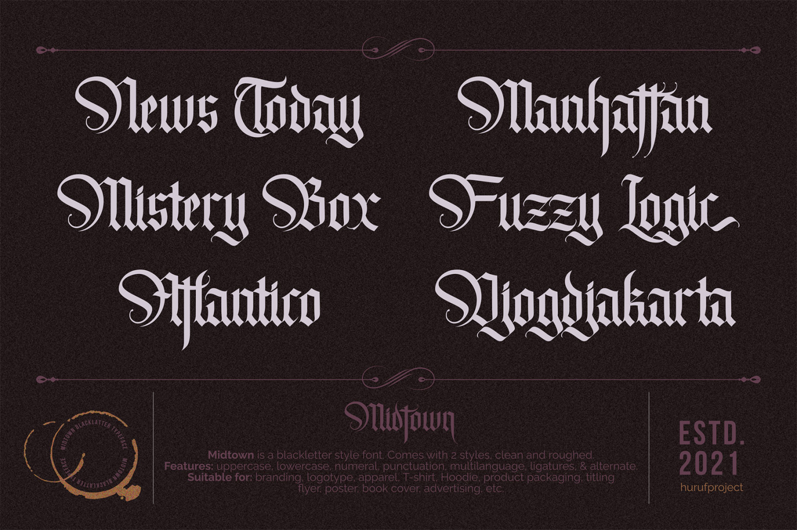 Midtown | Balckletter Font