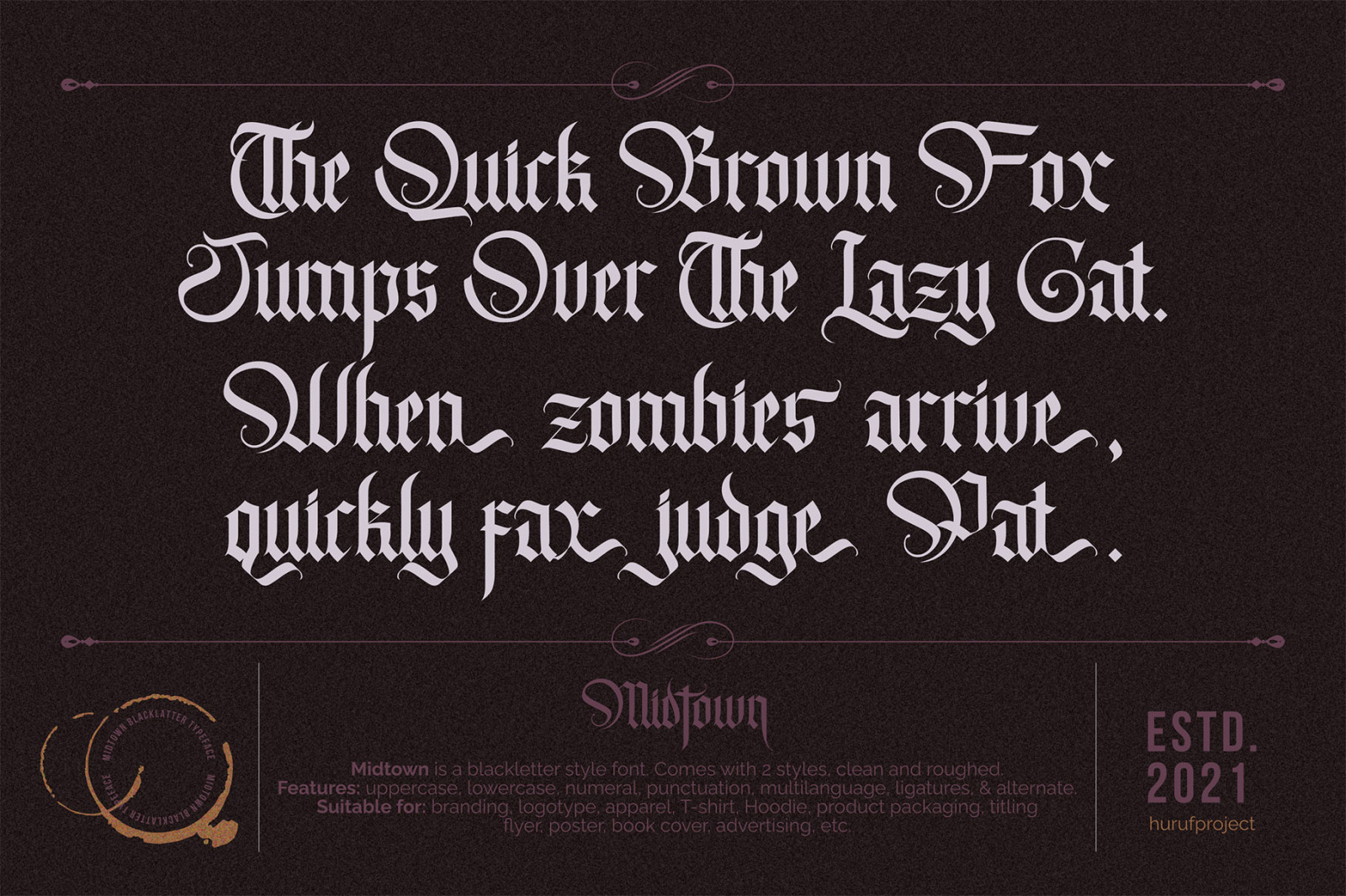 Midtown | Balckletter Font