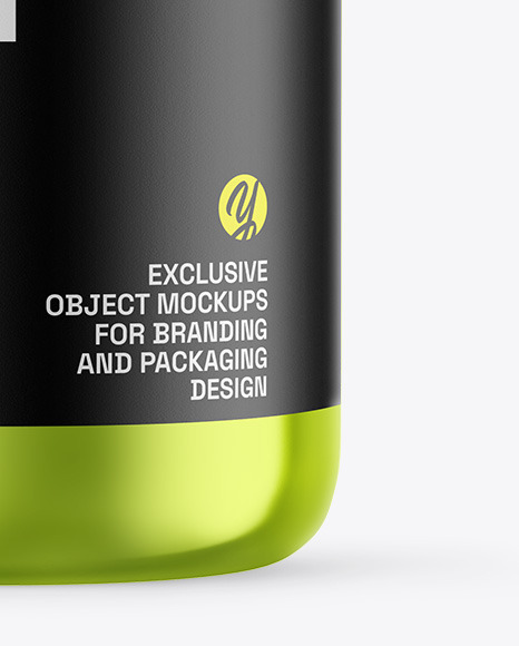 Metallic Protein Jar Mockup Metallic Protein Jar Mockup