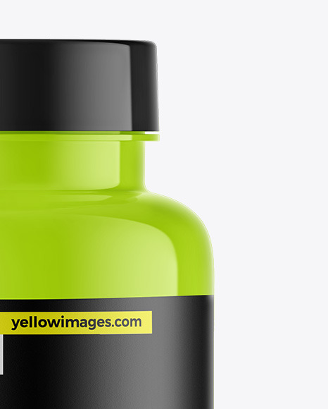 Glossy Protein Jar Mockup