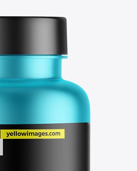 Matte Metallic Protein Jar Mockup Matte Metallic Protein Jar Mockup