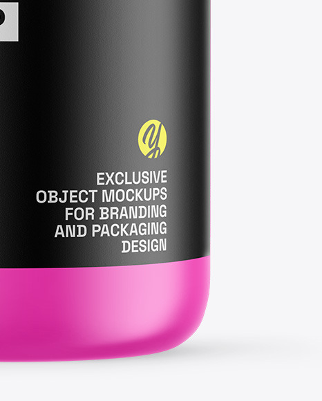 Matte Protein Jar Mockup Matte Protein Jar Mockup