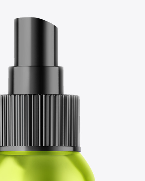 Metallic Cosmetic Spray Bottle Mockup