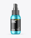 Matte Metallic Cosmetic Spray Bottle Mockup