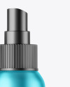 Matte Metallic Cosmetic Spray Bottle Mockup