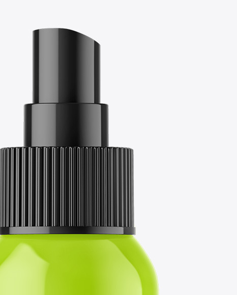 Glossy Cosmetic Spray Bottle Mockup