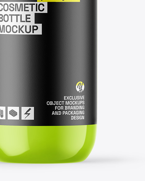 Glossy Cosmetic Spray Bottle Mockup