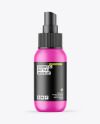 Matte Cosmetic Spray Bottle Mockup