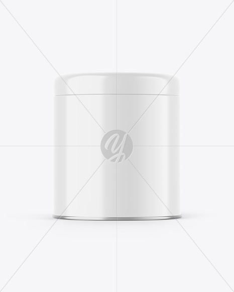 Glossy Tin Can Mockup