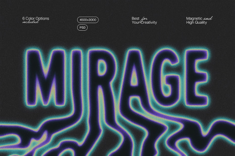 Mirage Text Effect - Dust and noise