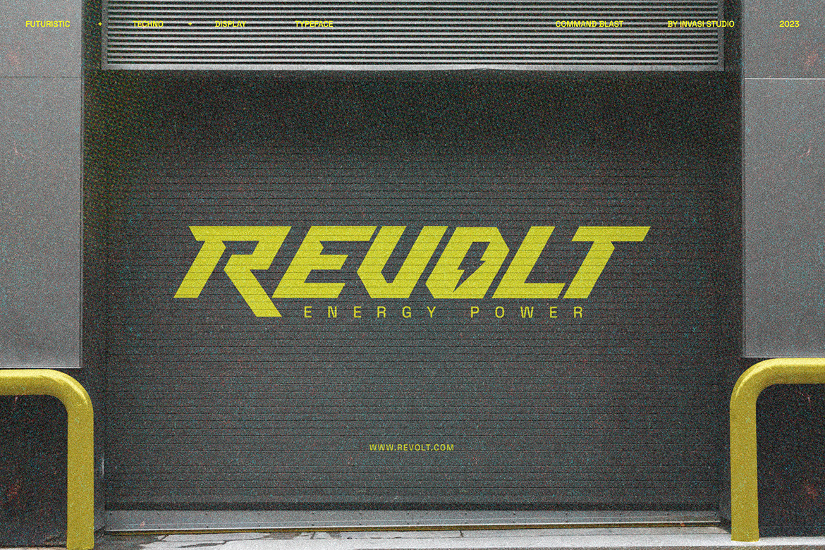 Command Blast - Speed Display Font Command Blast - Speed Display Font