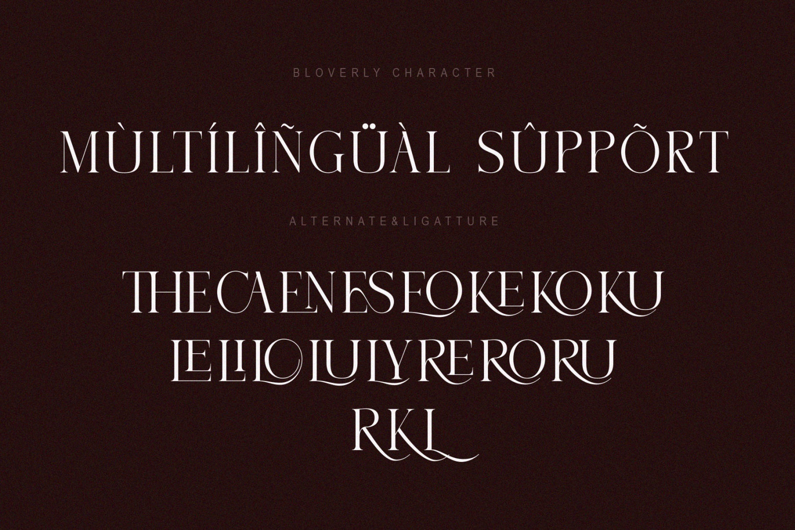 BLOVERLY || Display Serif BLOVERLY || Display Serif