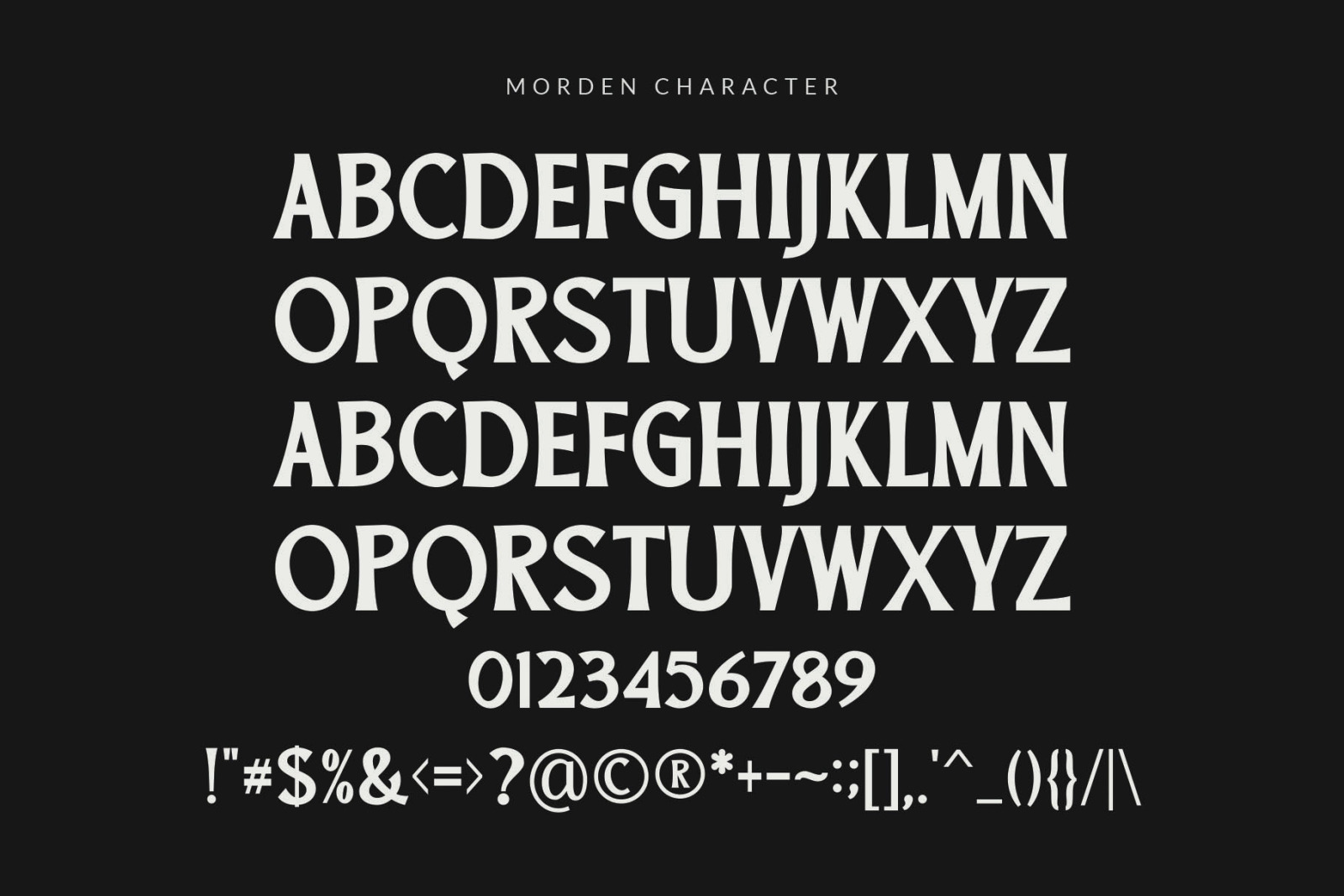 Morden || vintage serif