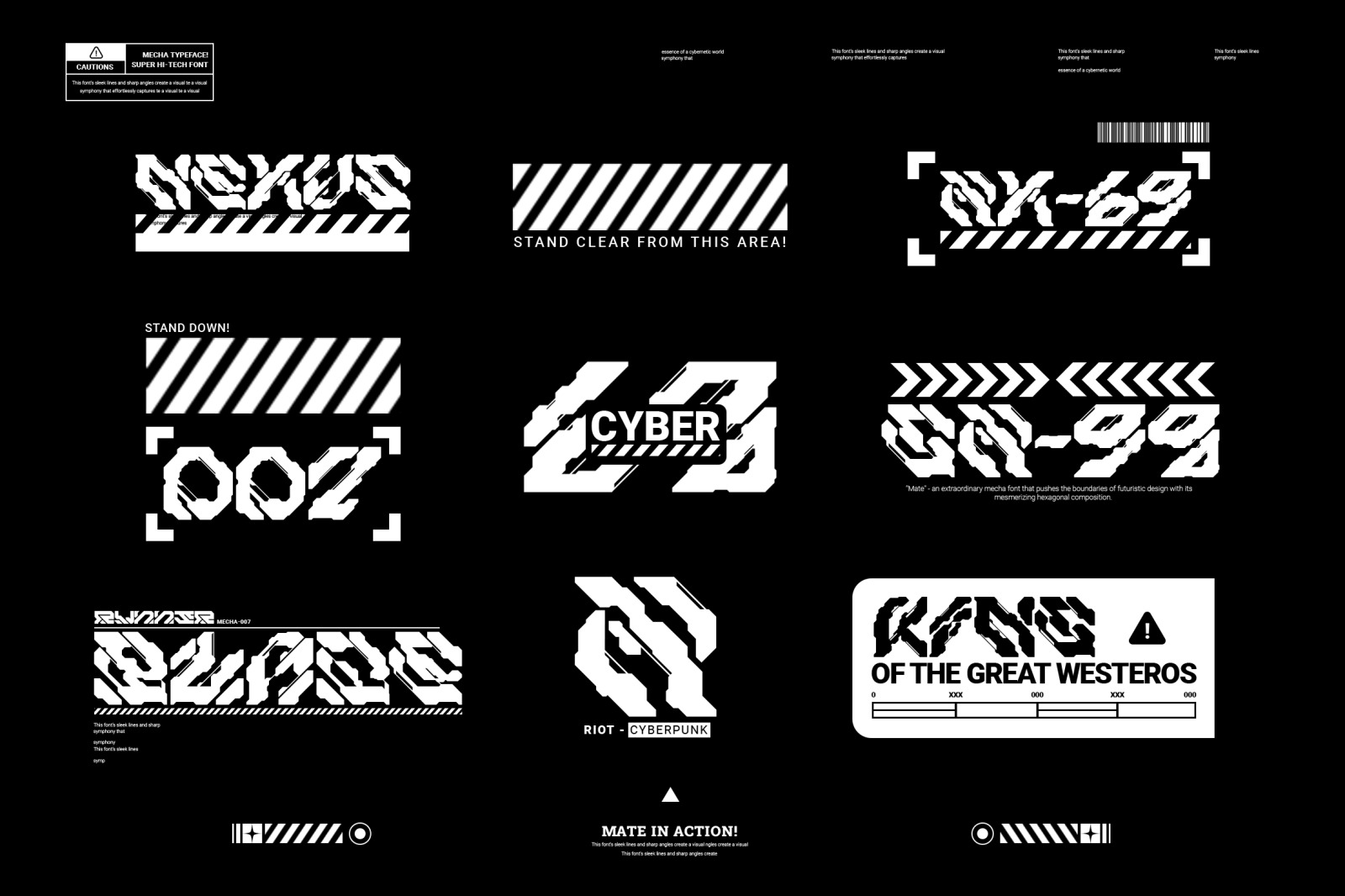 Mate | Modern Mecha Font Vol. 2 Mate | Modern Mecha Font Vol. 2