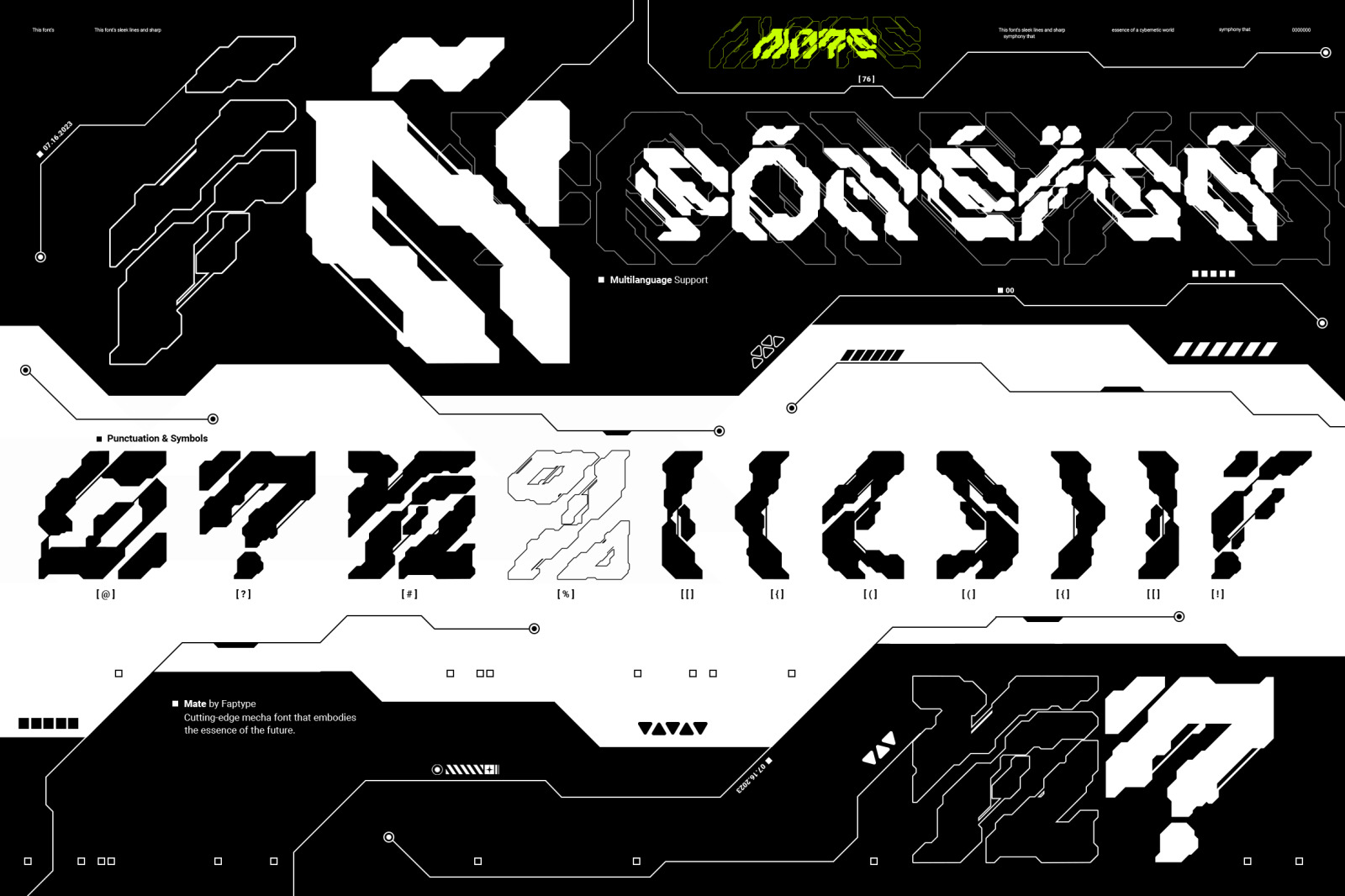 Mate | Modern Mecha Font Vol. 2 Mate | Modern Mecha Font Vol. 2