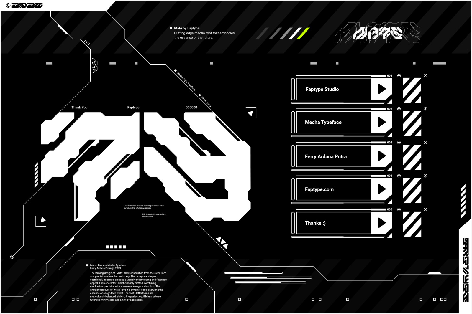 Mate | Modern Mecha Font Vol. 2 Mate | Modern Mecha Font Vol. 2