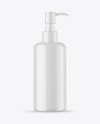 Glossy Cosmetic Bottle With Pump Mockup