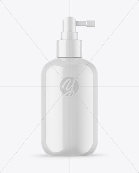 Glossy Cosmetic Spray Bottle Mockup