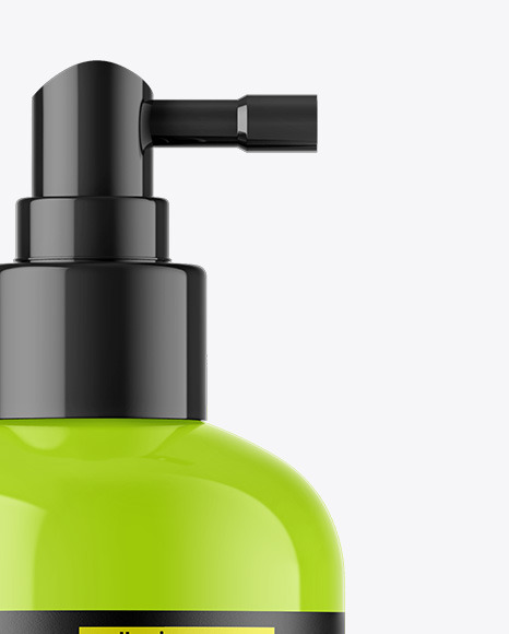 Glossy Cosmetic Spray Bottle Mockup