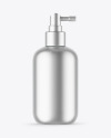 Matte Metallic Cosmetic Spray Bottle Mockup