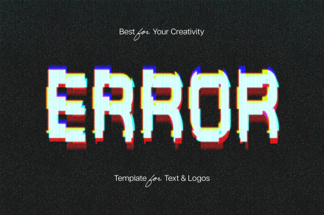 VHS Text Effect - Anaglyph