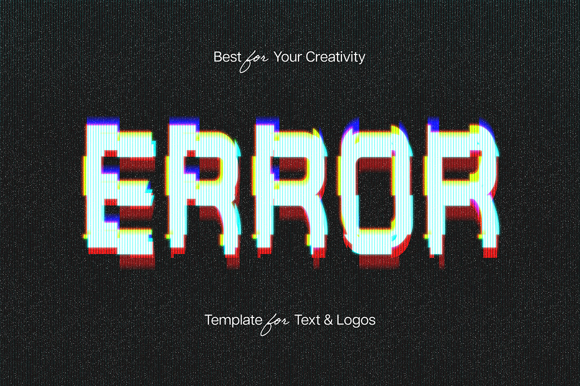 VHS Text Effect