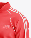 Men's Long Sleeve Track Jacket Mockup - Half Side View