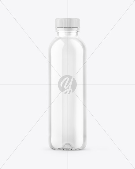 Clear Plastic 20oz Bottle Mockup