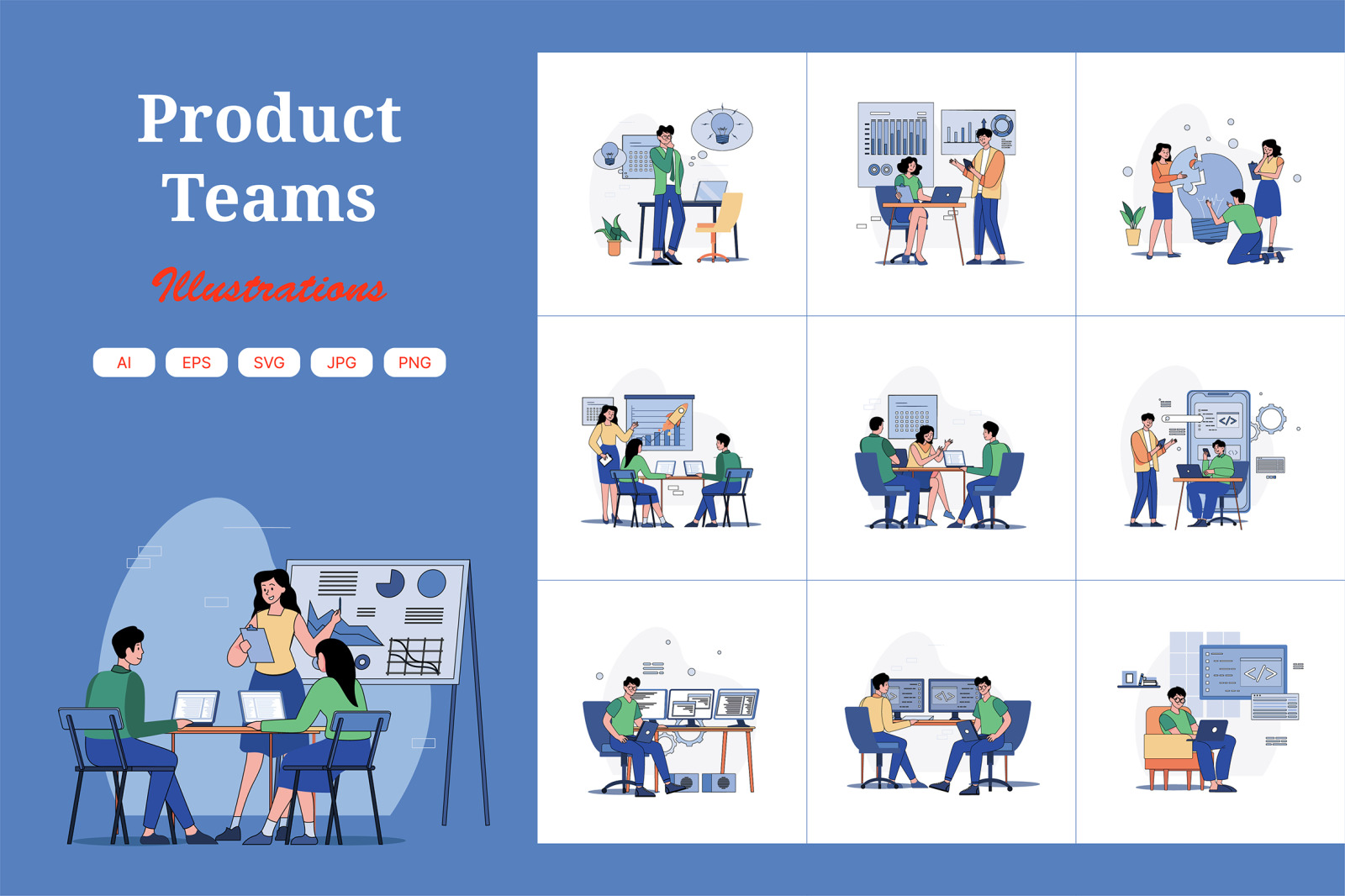 M679_Product Teams Illustration Pack M679_Product Teams Illustration Pack