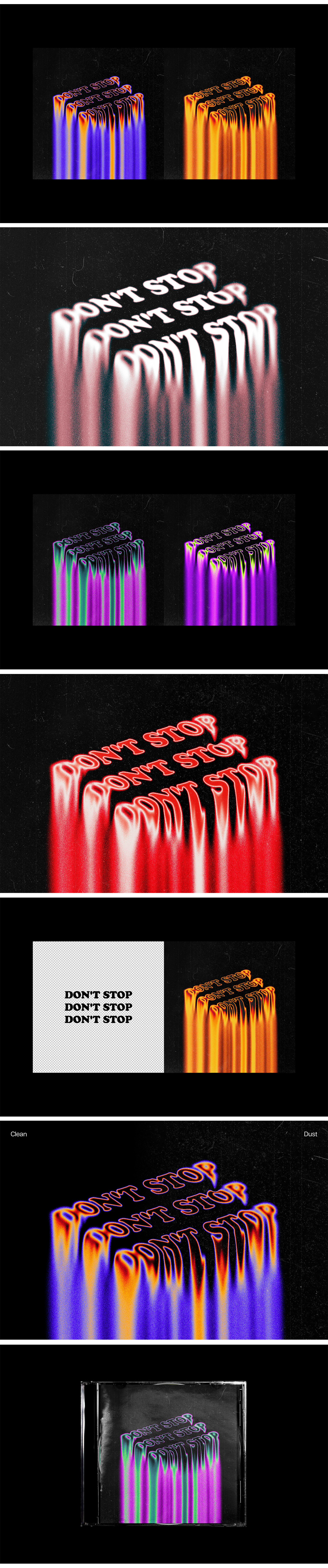 Trippy Melting Text Effect Trippy Melting Text Effect