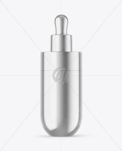 Metallic Dropper Bottle Mockup