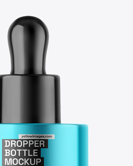 Metallic Dropper Bottle Mockup