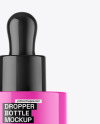 Glossy Dropper Bottle Mockup