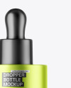 Matte Metallic Dropper Bottle Mockup