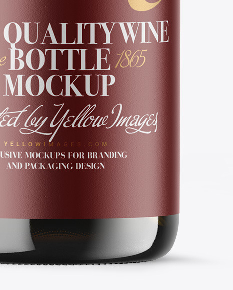 Antique Green Glass White Wine Bottle Mockup Antique Green Glass White Wine Bottle Mockup