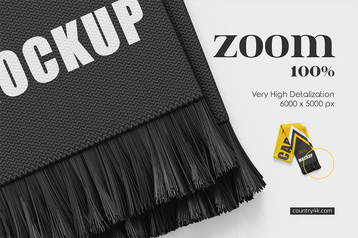 Fan Scarf Mockup Set