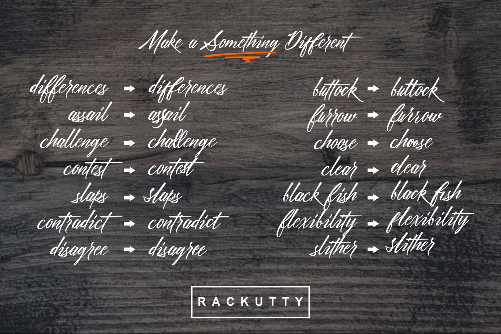 Rackutty Font Rackutty Font
