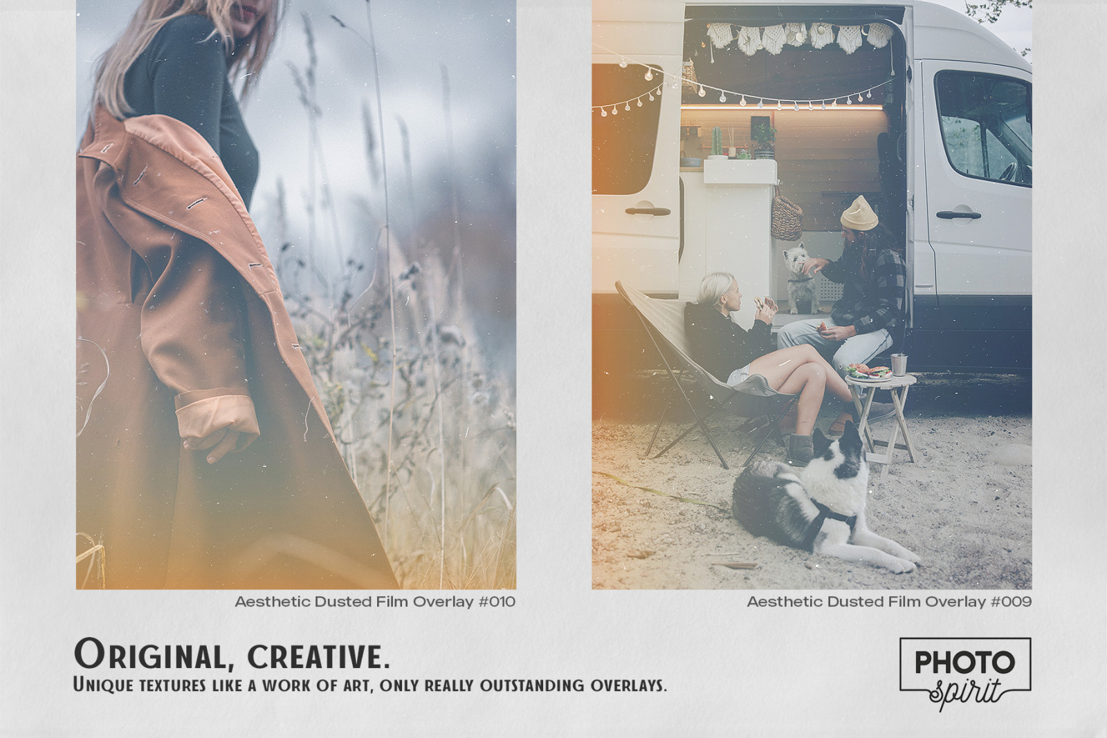 17 Aesthetic Dusted Film Effect Photo Overlays