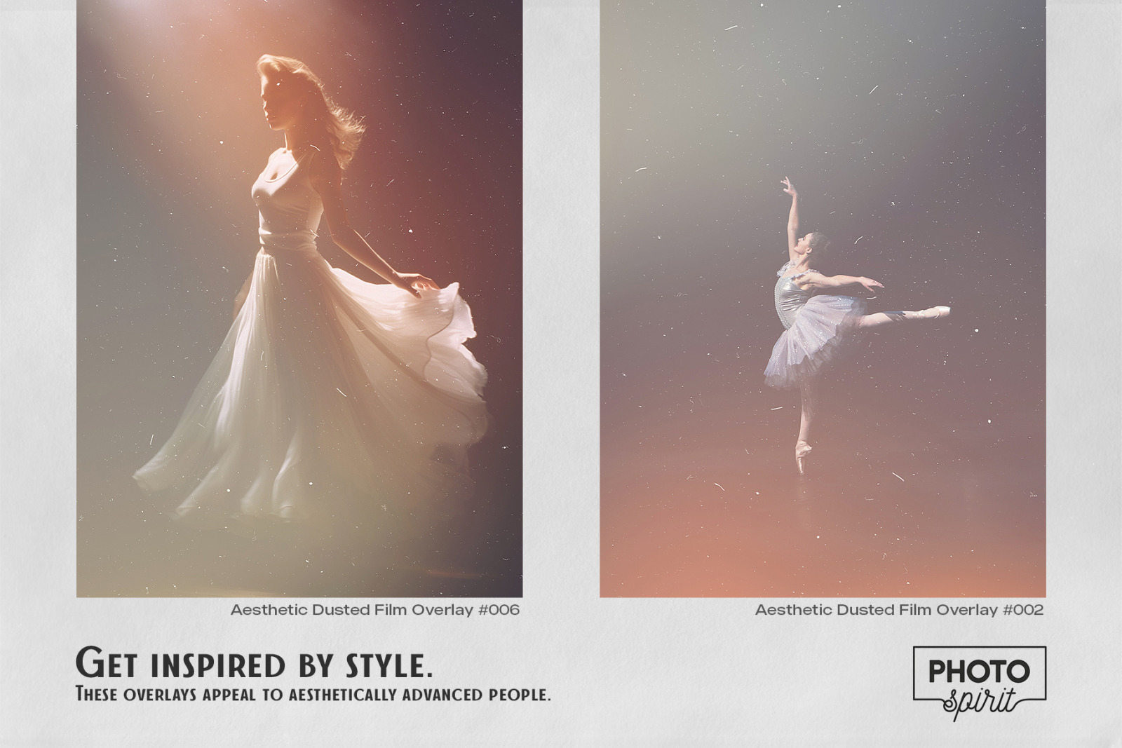 17 Aesthetic Dusted Film Effect Photo Overlays